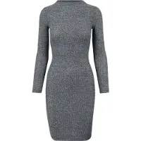 Urban Classics Jurk donkergrijs / wit