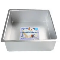 Pme Professional Aluminium Vierkante Taartvorm (7 x 7 x 4) zilver standaard