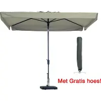 Madison Parasol Rechthoek Ecru Madison 200 x 300 met gratis Cover4All hoes!