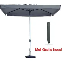 Madison Parasol Rechthoek Taupe Madison 200 x 300 met gratis Cover4All hoes!