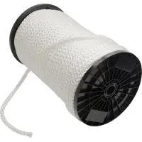 Dx Touw gevlochten PP wit 6mmx200m