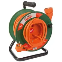 Perel Penaarde verlengsnoer haspel | | 25 meter (IP20, 3x 1.5 mm²)