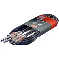 Stagg Dual Mono Jack to RCA Cable 6m