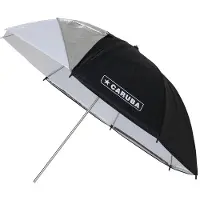 Caruba Flitsparaplu Wit + Zwarte hoes 83cm