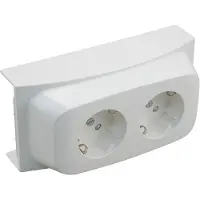 Attema K40 contactdoos 2-voudig Wit RAL 9010