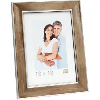 Deknudt fotokader brons hout