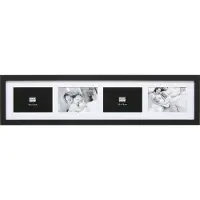 Deknudt multifotolijst zwart hout