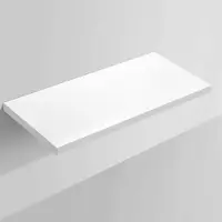 Sanilux Wastafelblad mineraalmarmer krasbestendig 100x47x4 cm wit