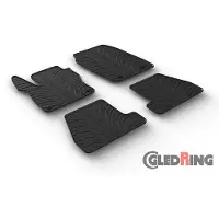 GledRing Rubbermatten Ford Focus 3/5 deurs + ST 2015- (T profiel 4-delig + montageclips) voor o.a. FORD
