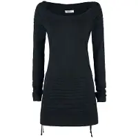 Innocent Shirt met lange mouwen - Jaith Hood - S tot XL - voor Vrouwen - zwart - Maat L