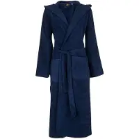 Badrock Unisex badjas marineblauw - badstof katoen - capuchon - maat 3XL