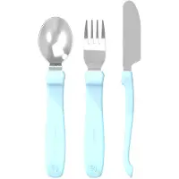 Twistshake Twist shake Roestvrij staalbestek pastel l blauw