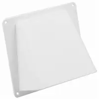 Nedco Gevelklep 150Mm M Kap Pvc Wit