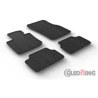 GledRing Rubbermatten Mini F55 5-deurs 2014- (T profiel 4-delig + montageclips) voor o.a. MINI