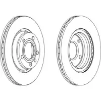 FERODO DDF1708C Remschijf