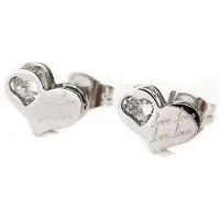 Montebello Oorbellen Nadea OZ - Dames - 316L Staal - Zirkonia - Hart - 7 x 11 mm