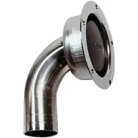 VETUS Airbleeding Nipple Round Angled Ss Zilver 38 mm