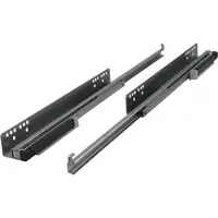 Toolstation Laderails softclose 55cm Zwart (2 Stuks)