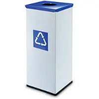 Easybin Eco flex 50 Liter vierkante afvalemmer Blauw