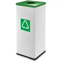 Easybin Eco flex 50 Liter vierkante afvalemmer Groen