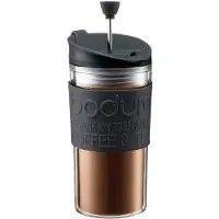 Bodum Travel Press Set met Extra Deksel Black 350 ml