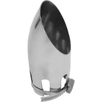 Carpoint Uitlaatsierstuk inox, gebogen 30-54mm.