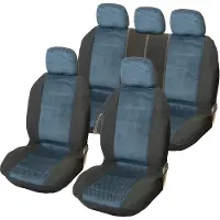 Carpoint Stoelhoesset 9-Delig 'Denver' blauw