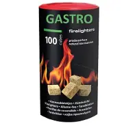 Gastro Bruine Aanmaakblokjes Openhaard In Koker 100 Stuks