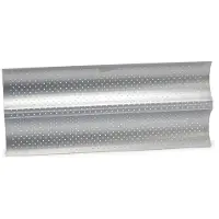 Patisse stokbroodvorm Silver-Top zilver - antiaanbaklaag - voor 2 stokbroden