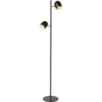 Lucide SKANSKA - Vloerlamp - LED 3 StepDim - 2x5W 3000K - Zwart