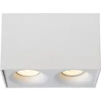 Lucide Plafondspot Bentoo-led - Wit - Led Dimbaar - Gu10 2x5w 3000k