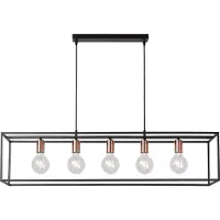 Lucide ARTHUR - Hanglamp - 5xE27 - Zwart