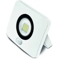 ABC-led 20W LED Schijnwerper Flat PIR Sensor - IP65 2000 Lumen - Koud Wit - Wit