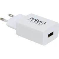 Inakustik IN - Akoestische AC-adapter met USB-aansluiting - Wit