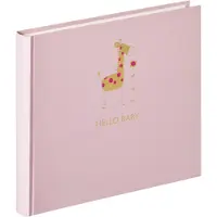 Walther design Baby Animal roze 25x28 50 witte pagina's giraffe