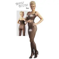 Erotic Treasure Net catsuit in het zwart