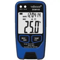 Velleman Datalogger, meet temperatuur en vochtigheid, USB, LCD-display, luid alarm, lange batterijduur