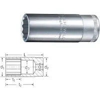 Stahlwille 51 22 03020022 Dop (zeskant) Dopsleutelinzetstuk 22 mm 1/2 (12,5 mm)