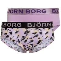 Björn Borg meisjes hipster 2-pack – zacht katoen – & spetterprint