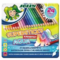 Jolly Supersticks aqua aquarelpotloden, 24 stuks