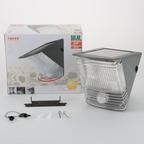 Ranex Buitenlamp Nodig Goedkope Tuinverlichting - Ranex Silver Outdoor Led Wall Light With Pir Ranex Buitenlamp Nodig Goedkope Tuinverlichting - Ranex Silver Outdoor Led Wall Light With Pir