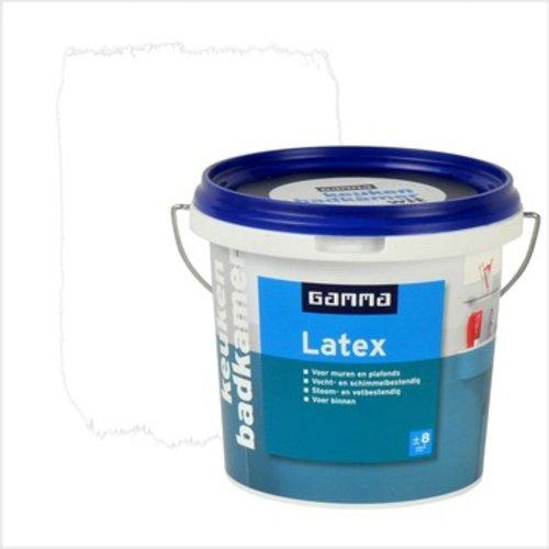 Gamma latex badkamer en keuken wit 1 liter muurverf