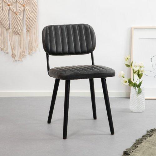 Home Essentials Jake Worn Stoel eetkamerstoel | eetk MOOS Batu Stoel Zwart MOOS