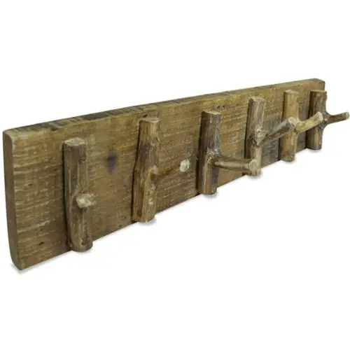 Kapstokken 2 st 80x8x25 cm massief ruw mangohout kopen