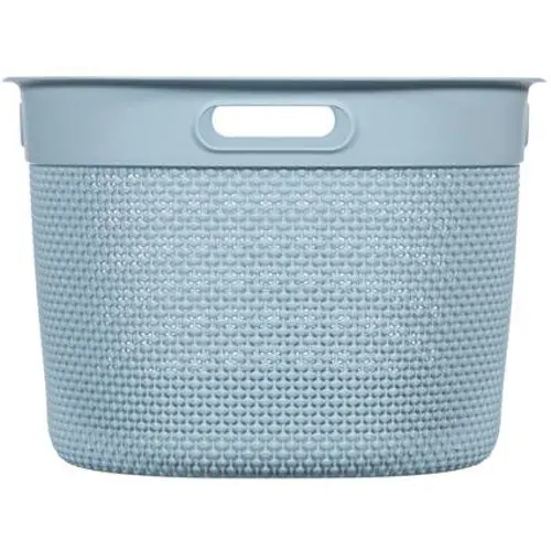 Curver wasmand knit misty blue 57 liter - online kopen | Lage prijs Curver wasmand knit misty blue 57 liter - online kopen | Lage prijs