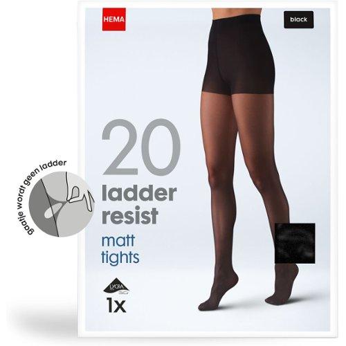 Bijproduct impuls Aanbod HEMA Panty Ladder Resist - Anti-ladder 20 Denier Zwa...