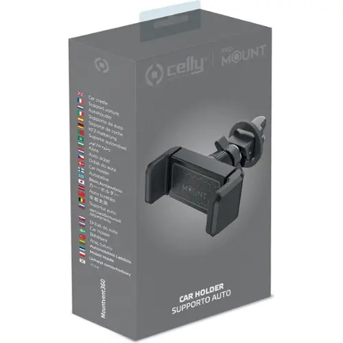 Supporto Telefono Per Auto Celly GHOSTSUPERMAGBK, Porta PDA Magnetico, Verifica Compatibilità Con Il Tuo Veicolo