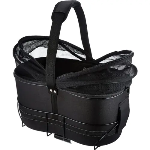 TRESKO® Opvouwbare hondenbox inclusief likmat en spatel, XXL, 92 x 63 x 63 cm, transportbox voor honden en katten, hondentransportbox voor kleine en grote honden, hondentas, robuust, beige
