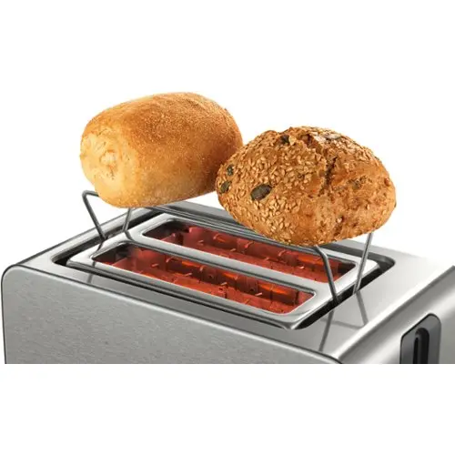 Grille-pain Compact Bosch DesignLine TAT4P420 – Inox – 2 Fentes – Pour Des Toasts Parfaits