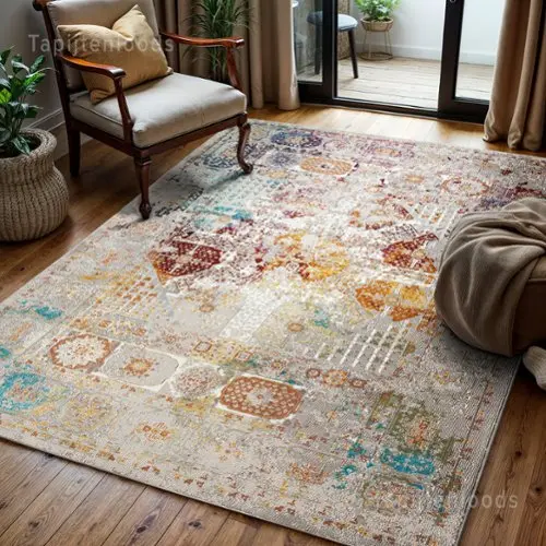 Muratap Vloerkleed - Uni - Blauw - 110x60 cm - Laagpolig - Modern Tapijt